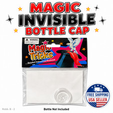 MAGIC INVISIBLE BOTTLE CAP Anti Gravity Water Suspends Trick COKE Beer Plastic picture