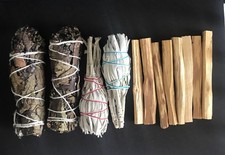 2 California White Sage,Palo Santo 8 sticks ,2 Yerba Santa Smudge 3 Pack Bundle picture