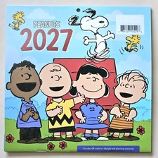Calendar 2027. Peanuts 