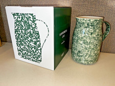 HAY Sobremesa Green Stoneware Jug by Laila Gohar Hand-Painted NEW picture