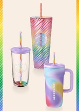 Starbucks Pride Month Love is Love Rainbow Collection Brand New picture