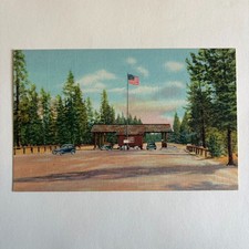Vintage Postcard West Gate Entrance Yellowstone National Park Sanborn Souvenir picture