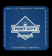 1 Port City Brewing Co New Beer Coaster Alexandria, VA picture