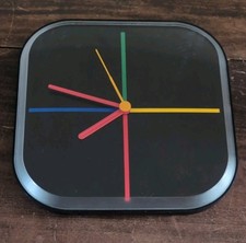 VTG 1980s Postmodern Wall Clock Memphis Style Working West Germany Movement picture