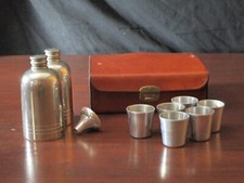 Beautiful one of a kind British Nobleman Pewterware Travel 6 Person Bar Set picture