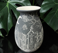Mata Ortiz Pottery Day of the Dead Night Javier Martinez Cemetery Ravens Mexican picture