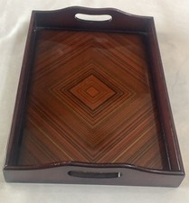 Vintage Lacquerware Wooden Serving Tray / Vanity 17