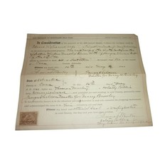 1901 Weeping Water NE Mortgage Release Signed George Sheldon Governor Cancel picture