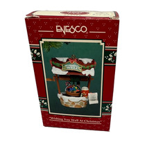 Enesco Treasury Christmas Ornament 1994 Wishing You Well With Box New Old Stock picture