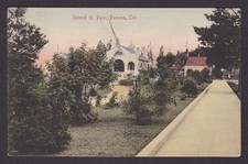 Vintage postcard USA Pomona CA California Second St Park Gardens picture
