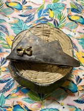 Studio Silversmiths Silverplate Napkin Holder Gold Bow Vintage Table Decor picture