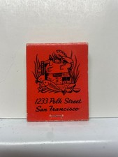 Maye's Sea Food San Francisco 1233 Polk Street Vintage Red Matchbook picture