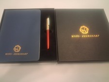 Wahl Eversharp Skyline Fountain Pen Red Gold Cap Gift Set With Journal And Box picture