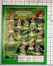 Vintage Heygill Angeline Originals Porcelain Bird Figurines Magazine Ad 1970s picture