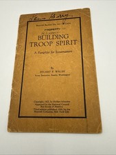 VTG Boy Scouts America 1926 Booklet Pamphlet Building Troop Spirit Stuart Walsh picture