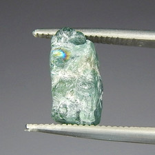 3.6ct Iridescent Teal Blue Green Apatite Natural Mined Unheated Rough Crystal picture