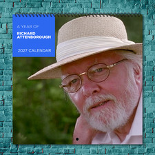 Richard Attenborough 2027 Wall Calendar 12 Month Celebrity Photo Fan Collectible picture