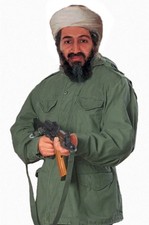 Vintage 2001 Trulink Osama Bin Laden Terrorist Target Poster 25x38 picture