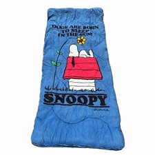 Vintage J.C. Penney’s Snoopy Dogs Are Born To Sleep In The Sun Sleeping Bag picture