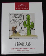 2025 HALLMARK KEEPSAKE PEANUTS SNOOPY'S BROTHER, SPIKE LTD ORNAMENT NEW IN BOX A picture