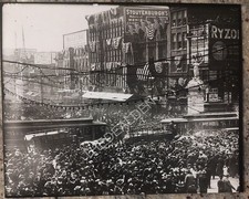 Photo Celebration Armistice War WWI Newark NJ 1918 Broad and Market Streets 8x10 picture