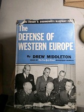 THE DEFENCE OF WESTERN EUROPE BY DREW MIDDLETON HC BOOK LONDON 1952 DJ Signed picture
