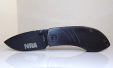 NRA Folding knife, Stone River LTD, Black Stainless Steel blade 2.5