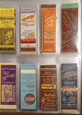 150 VINTAGE Matchbook Cover Lot - Vintage 1930's to 1970's Salesman Samples Etc. picture