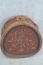 antique canteen wooden water signed linberg 1855 pre civil war original 19thc picture