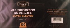 1000 CBG Business Envelope #10 Archival 2-Mil Soft Poly Sleeves acid free covers picture