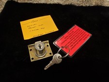 ORIGINAL VINTAGE PACE CHICAGO LOCK RE-KEYED LOCK#NO. KEY#425 ANTIQUE SLOT picture