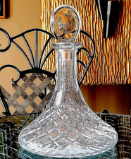 WATERFORD ALANA SHIPS DECANTER W/ THUMBPRINT STOPPER picture