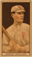 Philadelphia Tom Downey 1912 Philadelphia Phillies Baseball Portrait T207 Card picture