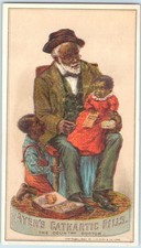 Victorian Trade Card AYER'S CATHARTIC PILLS 