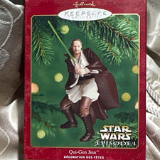 Hallmark Keepsake Star Wars Episode I Qui-Gon Jinn Hanging Decorative Ornament picture