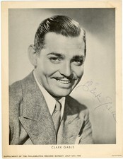 Clark Gable ~ Signed Autographed Vintage 1930's Photo King of Hollywood~ JSA LOA picture