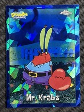 Mr. Krabs 2025 Topps Chrome SpongeBob SquarePants 25th Anniversary Sapphire #28 picture