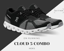 /SALE AUTHENTIC ON CLOUD 5 COMBO MEN'S RUNNING SHOES Black | Alloy FULL SIZE picture