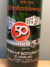 SEVEN-UP BOTTLING Bottle - 50th Anniversary 1928-1978 - Edward L. Taylor picture