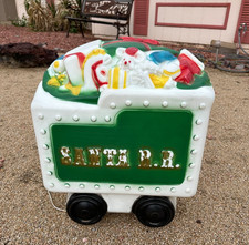 General Foam Plastics Santa Tender Car Blow Mold Christmas Railroad Very Rare picture