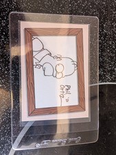 Rare 2001 inkworks HOMER SIMPSON sketch card 56/240 by Phil ortiz picture