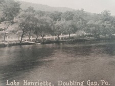 C 1915 Lake Henriette Doubling Gap Hotel PA DB Antique Postcard picture