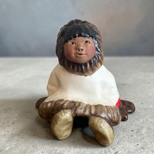 C. Alan Johnson 1962 Joey AB 112 Vintage Ceramic Arctic Boy Figurine Alaska picture