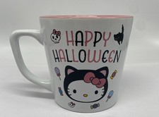 Sanrio Hello Kitty Happy Halloween Black Cat Costume Mug Pink Interior 20 oz picture