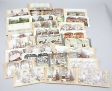 Antique COLOR VIEWS ANTIQUE STEREOGRAPH STEREO VIEWER CARDS Lot of 29 Barber etc picture