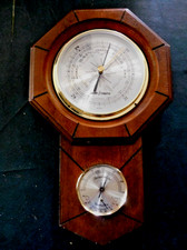 Vintage Jason Empire weather station wooden frame temp barometer humidity JAPAN picture