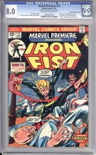 MARVEL PREMIERE #15 - CGC 8.0 - 1974 / 1ST IRON FIST / HARLAN ELLISON COLLECTION picture