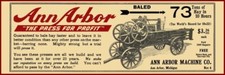 1910 Ann Arbor Hay Press, MI NEW Metal Sign 12