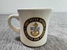USN United States Navy Chief Petty Officer Initiated and Proud Coffee Mug Gift picture