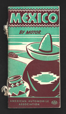BOOKLET:  MEXICO BY MOTOR - AAA - AMERICAN AUTOMOBILE ASSN - TRAVEL IN MEXICO picture
